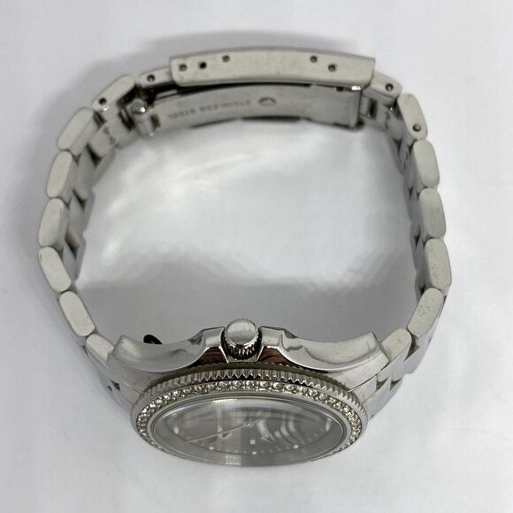 Fossil AM4621 Womens Silver Stainless Steel Analog Dial Quartz Wrist Watch EY740
